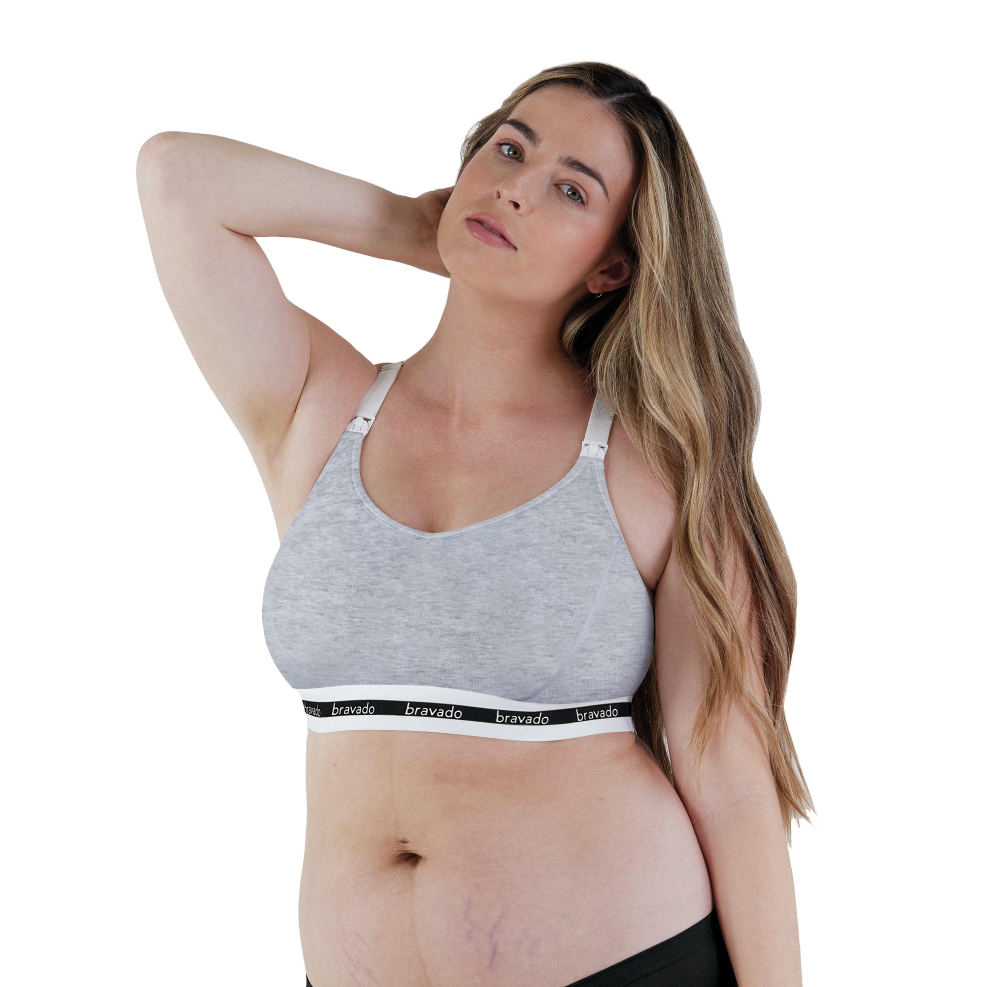 Bravado Original Full Cup Nursing Bra Heather Gray - Donna Bruschi, IBCLC