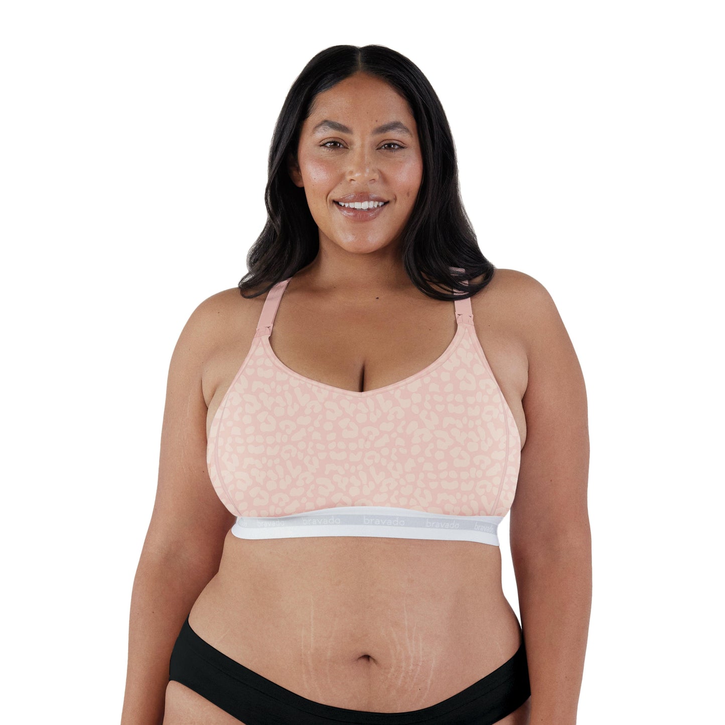 Bravado Original Extended Cup Nursing Bra #1016 Pink Leopard - Donna Bruschi, IBCLC