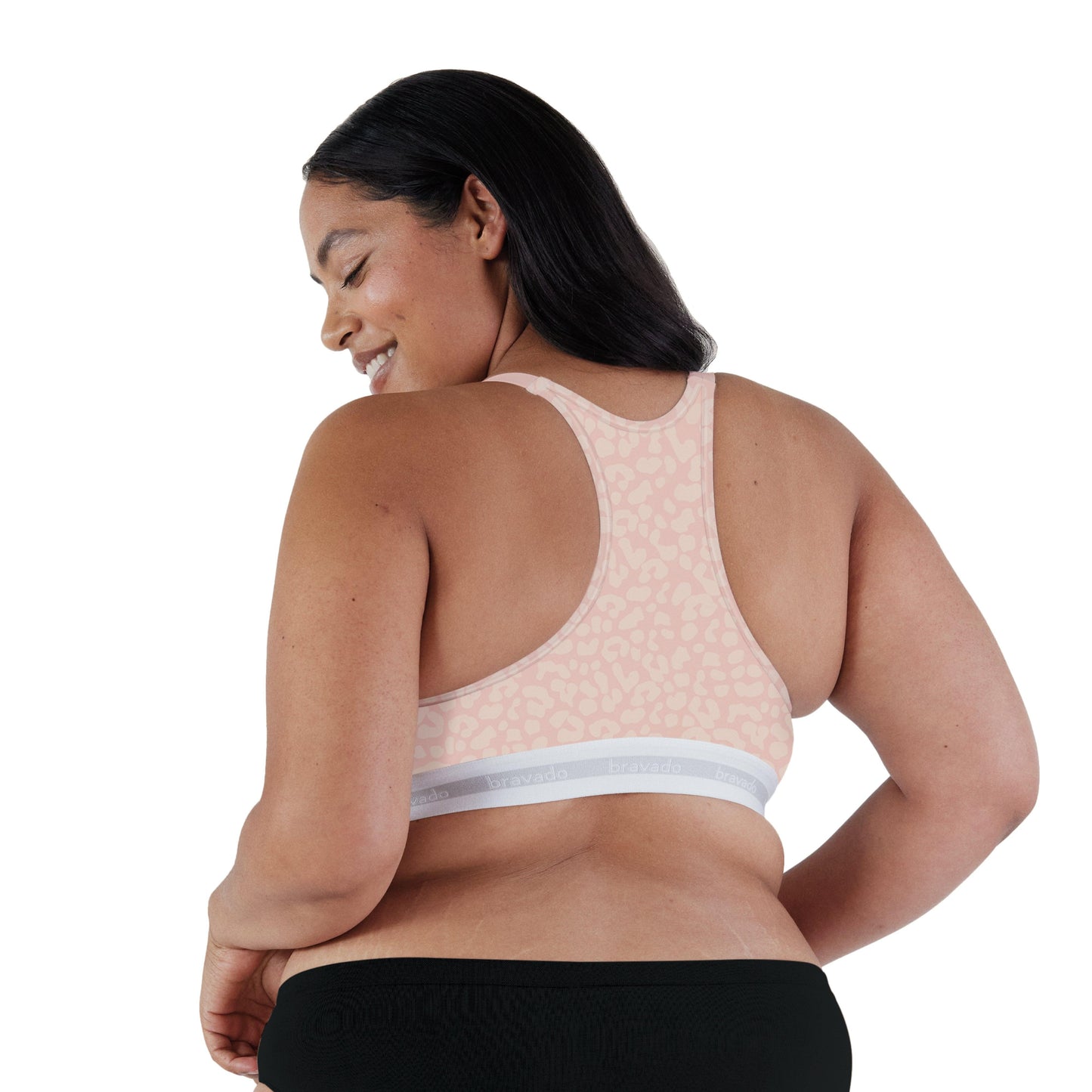 Bravado Original Extended Cup Nursing Bra #1016 Pink Leopard - Donna Bruschi, IBCLC