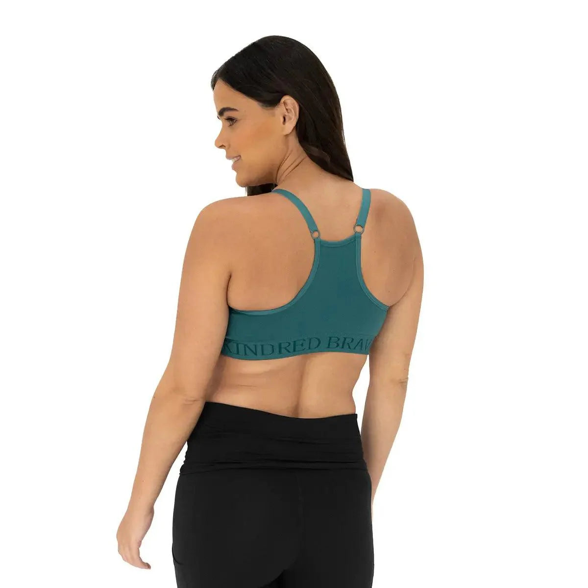 Kindred Bravely Sublime® Hands-Free Pumping & Nursing Sports Bra Teal - Donna Bruschi, IBCLC