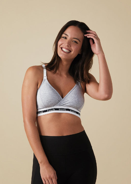 Bravado Original Nursing Bra - Heather Gray - Donna Bruschi, IBCLC