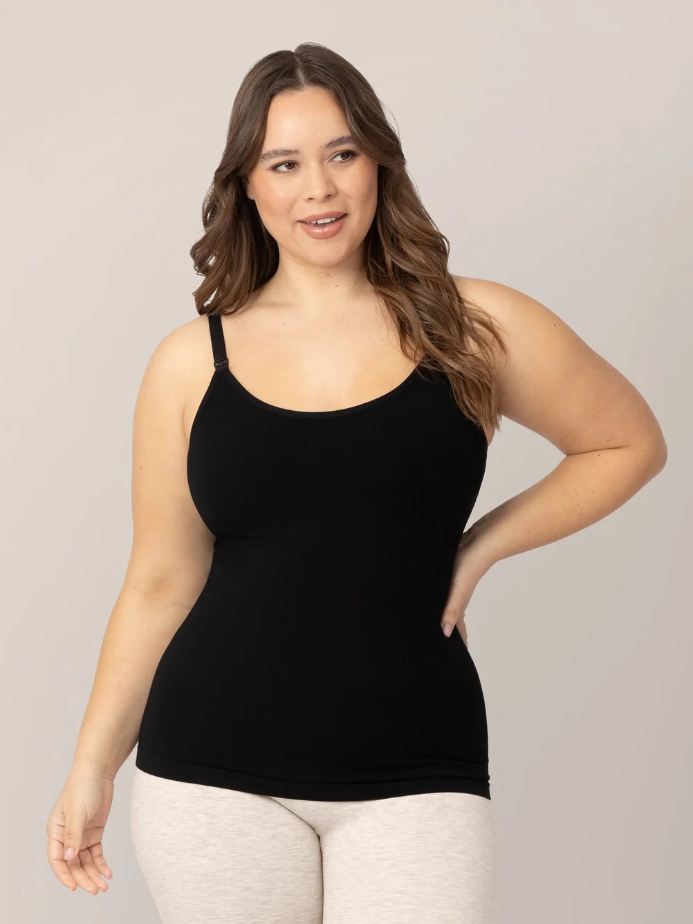 Kindred Bravely Sublime® Bamboo Nursing & Maternity Tank | Black - Donna Bruschi, IBCLC