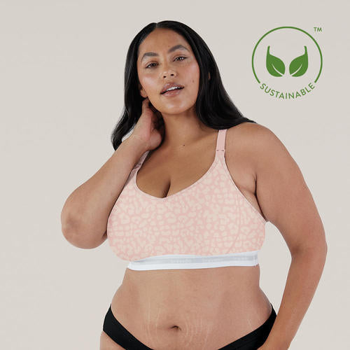 Bravado Original Extended Cup Nursing Bra #1016 Pink Leopard - Donna Bruschi, IBCLC