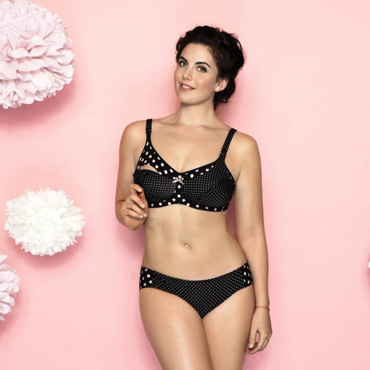 Anita Polka Dot Padded Wire-Free Nursing Bra 5034 - Donna Bruschi, IBCLC