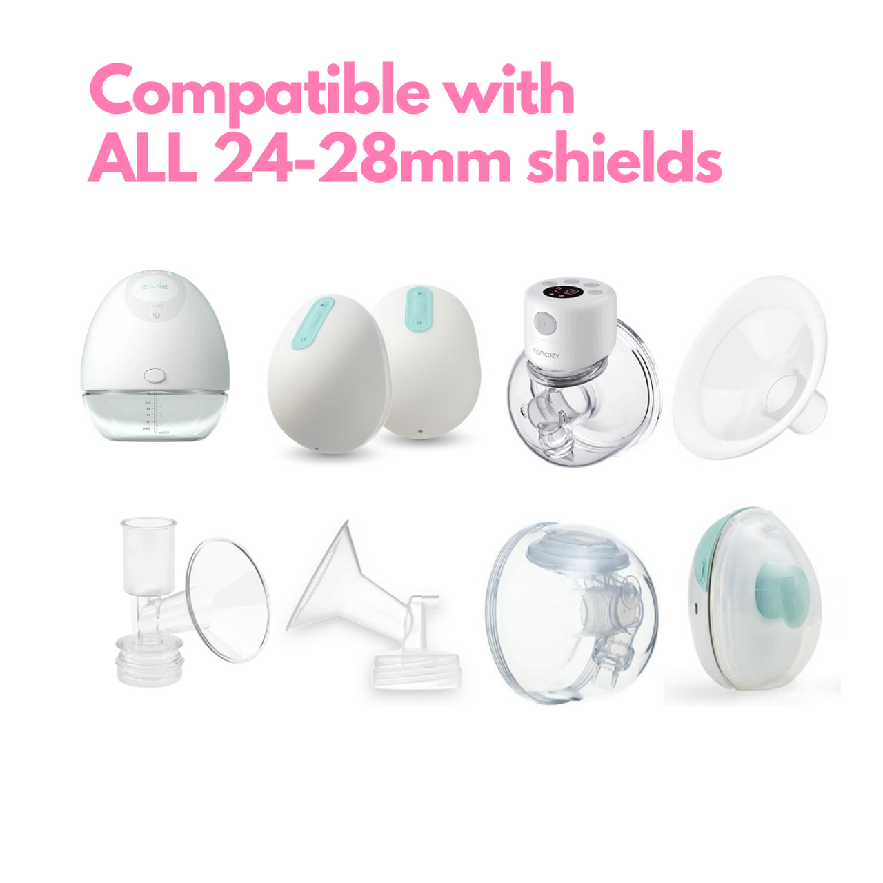 Universal Silicone Breast Pump Flange Sizing Reducing Inserts - 2 pcs. - Donna Bruschi, IBCLC