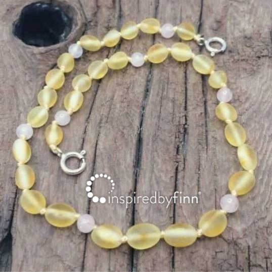 Geïnspireerd door Finn Baltisch Amber Enkelbandje 11"