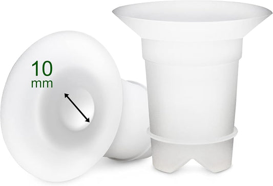 Maymom - LONG - Silicone flange reducing inserts for Medela/Spectra/Ameda 25/24 mm shields.  2pc - New Baby New Paltz