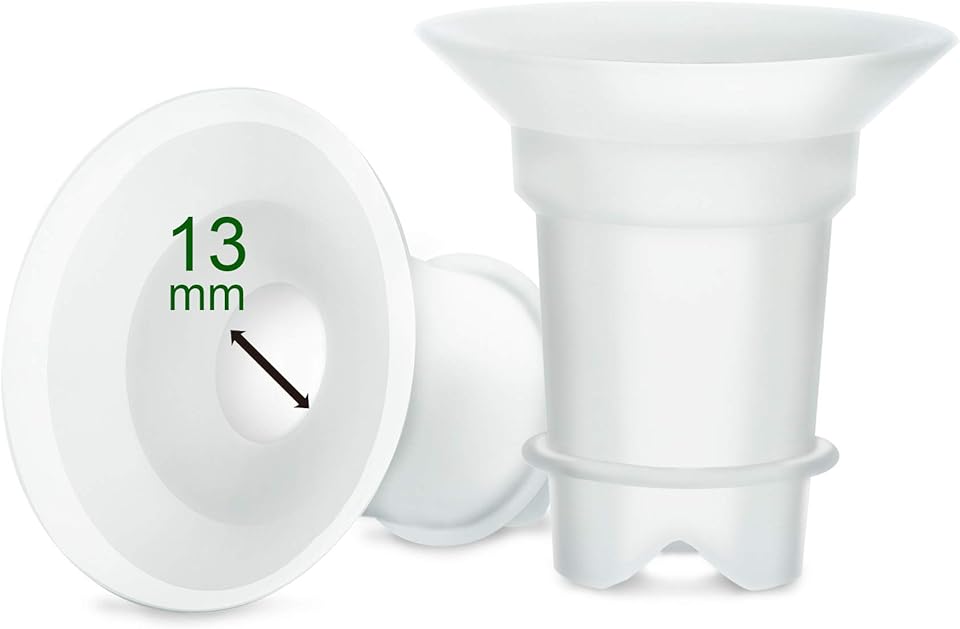 Maymom - LONG - Silicone flange reducing inserts for Medela/Spectra/Ameda 25/24 mm shields.  2pc - New Baby New Paltz