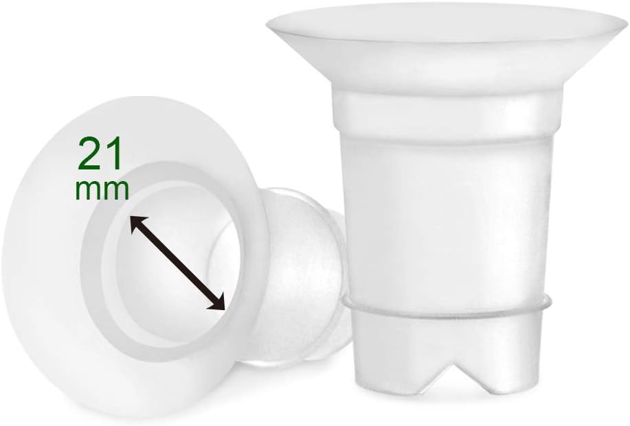 Maymom - LONG - Silicone flange reducing inserts for Medela/Spectra/Ameda 25/24 mm shields.  2pc - New Baby New Paltz