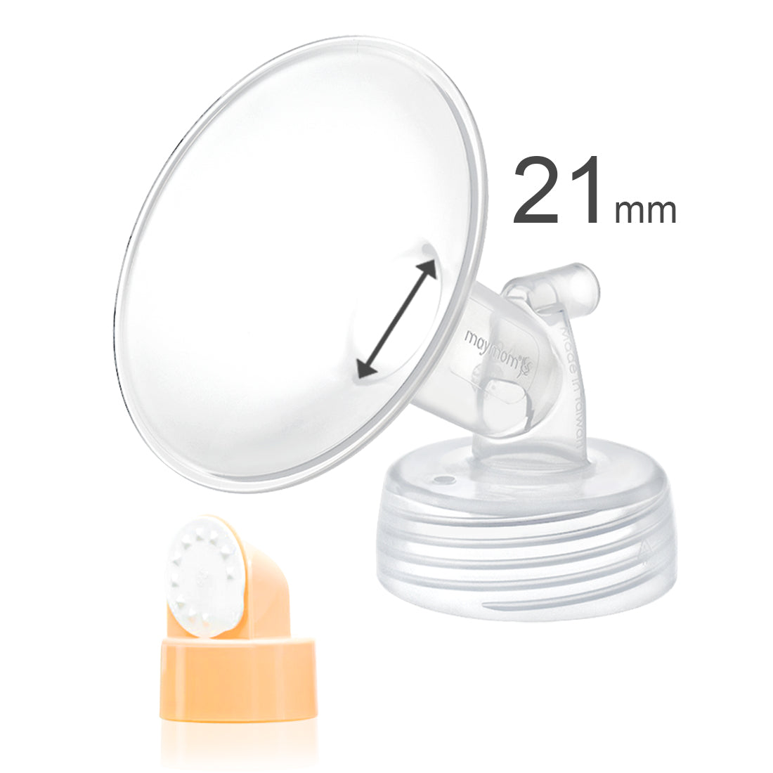 Maymom Wide Mouth Pump Flange (single) compatible w/Spectra S1/S2 Pumps; One Piece Wide Mouth Flange - New Baby New Paltz