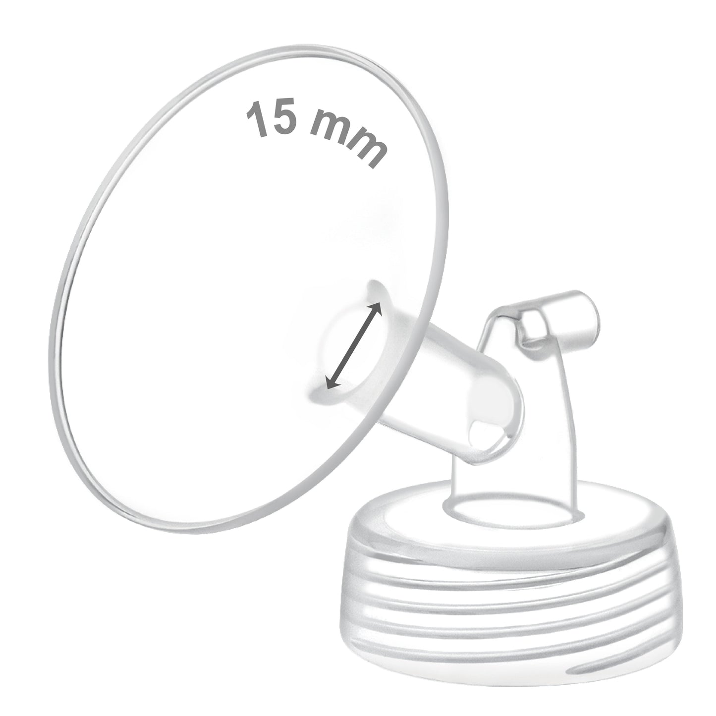 Maymom Wide Mouth Pump Flange (single) compatible w/Spectra S1/S2 Pumps; One Piece Wide Mouth Flange - New Baby New Paltz