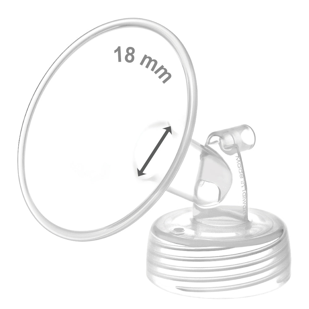 Maymom Wide Mouth Pump Flange (single) compatible w/Spectra S1/S2 Pumps; One Piece Wide Mouth Flange - New Baby New Paltz