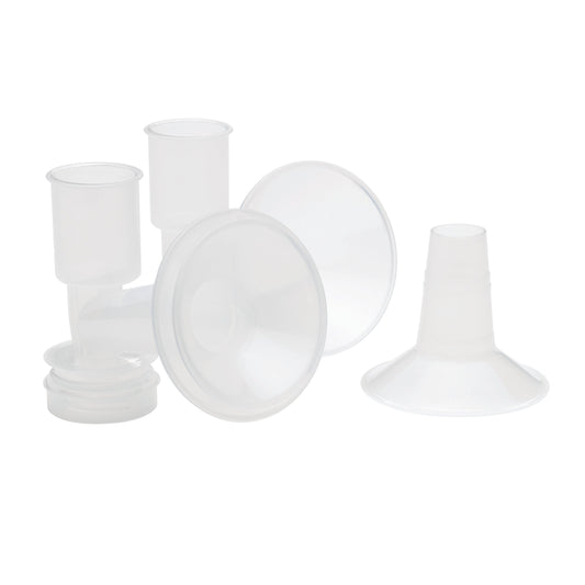 Reducer fits inside 24 or 25 mm breast pump flange